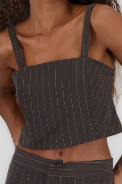 Shasa Striped Spaghetti Strap Top