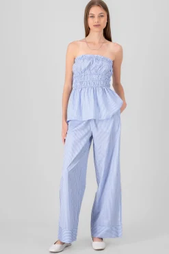 Shasa Striped Straight Leg Pants