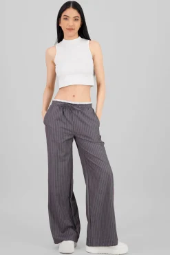 Shasa Striped Straight Pants