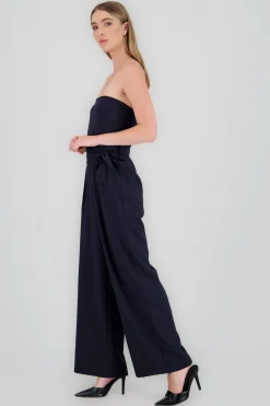 Shasa Striped Strapless Jumpsuit