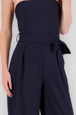 Shasa Striped Strapless Jumpsuit