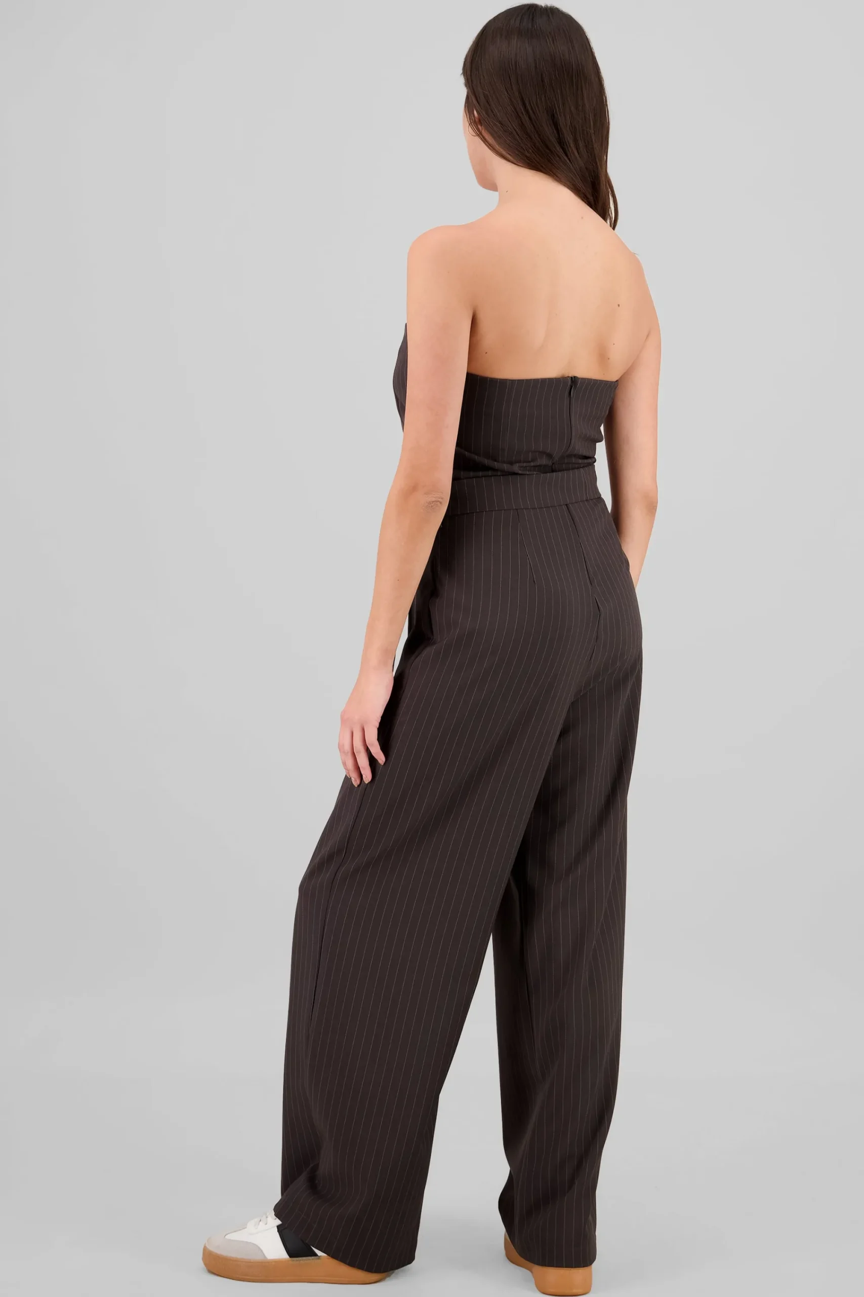 Shasa Striped Strapless Jumpsuit