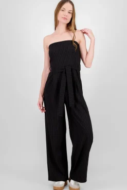 Shasa Striped Strapless Jumpsuit