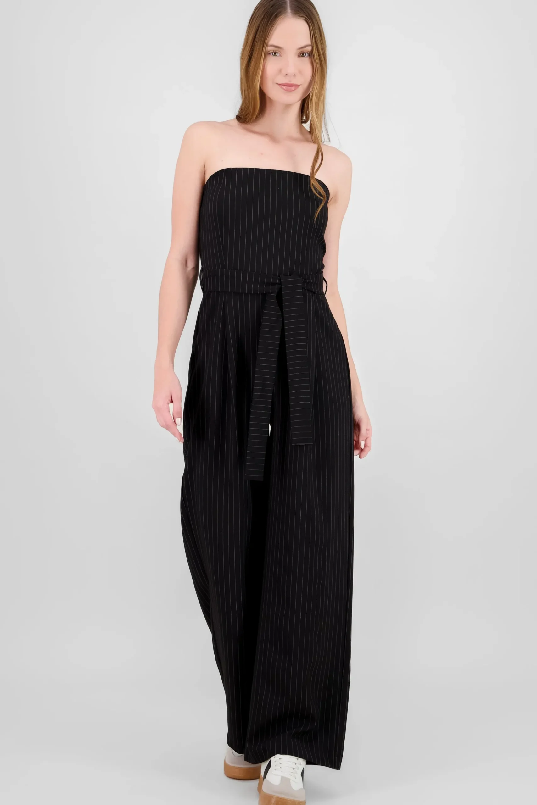Shasa Striped Strapless Jumpsuit