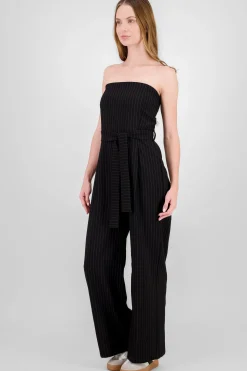 Shasa Striped Strapless Jumpsuit
