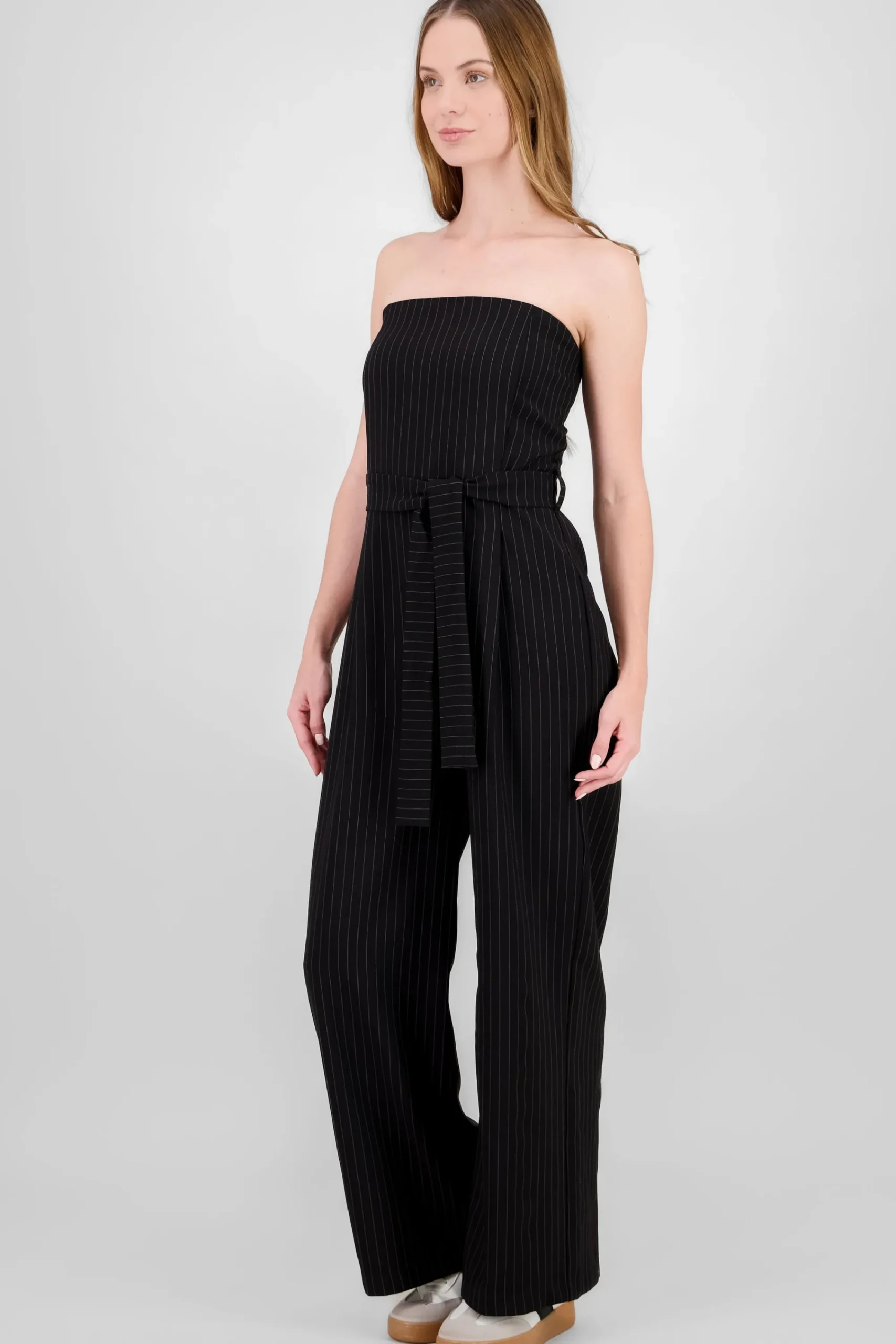Shasa Striped Strapless Jumpsuit