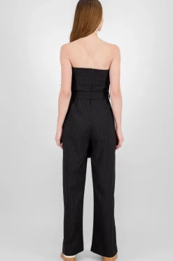 Shasa Striped Strapless Jumpsuit