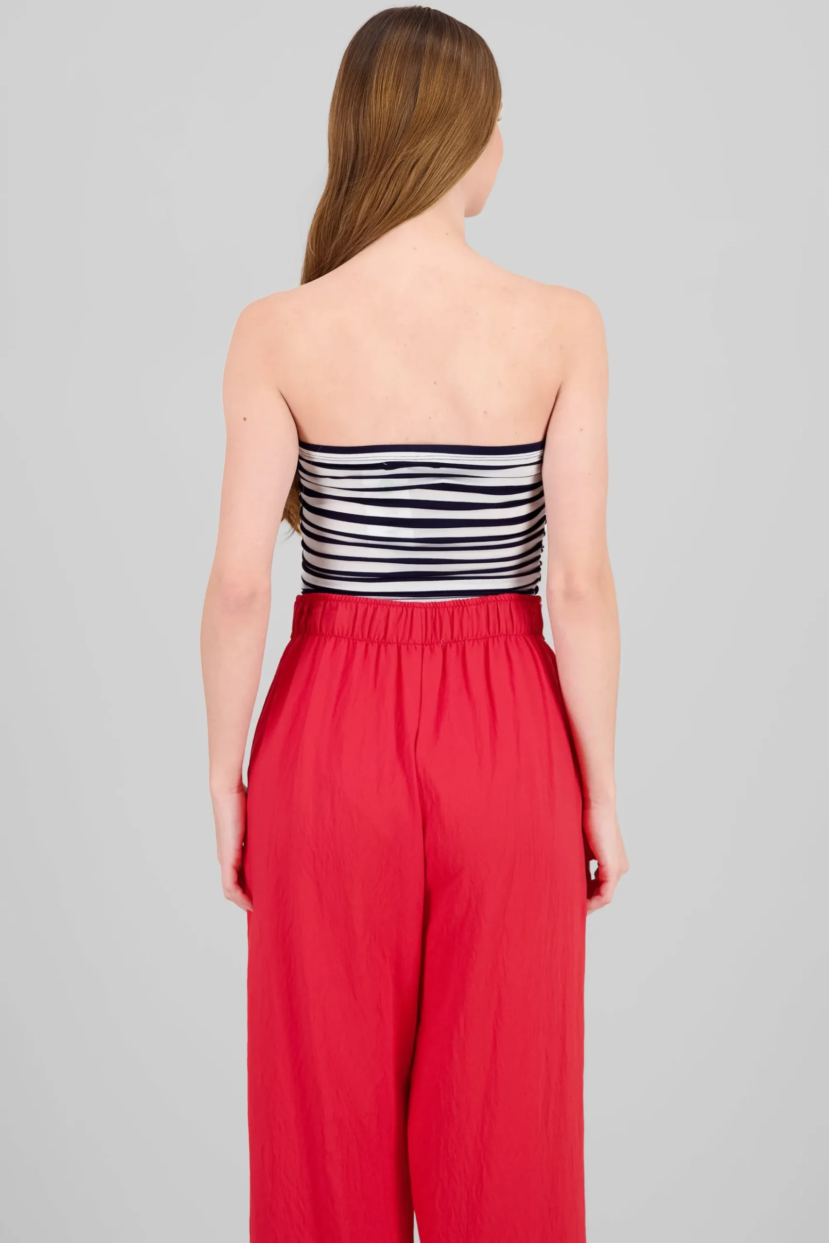 Shasa Striped Strapless Tube Top