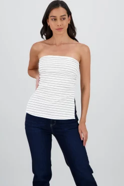 Shasa Striped Tube Top