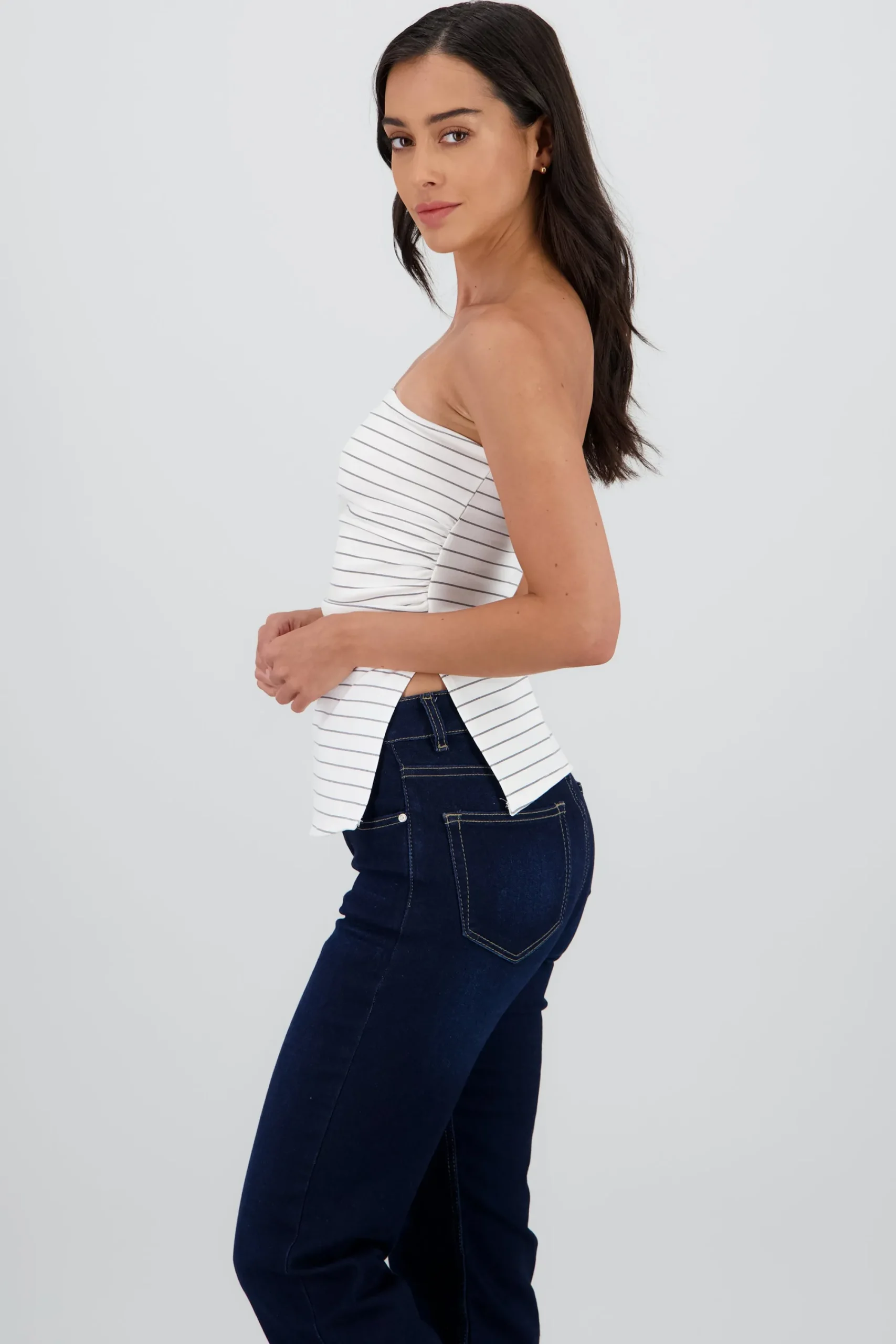 Shasa Striped Tube Top