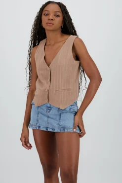 Shasa Striped Vest