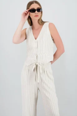 Shasa Striped Vest