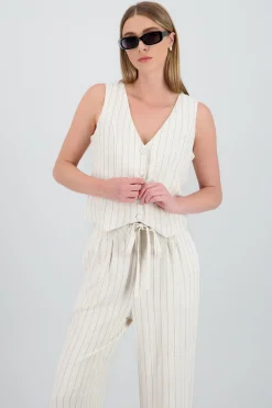 Shasa Striped Vest