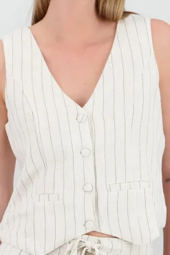 Shasa Striped Vest