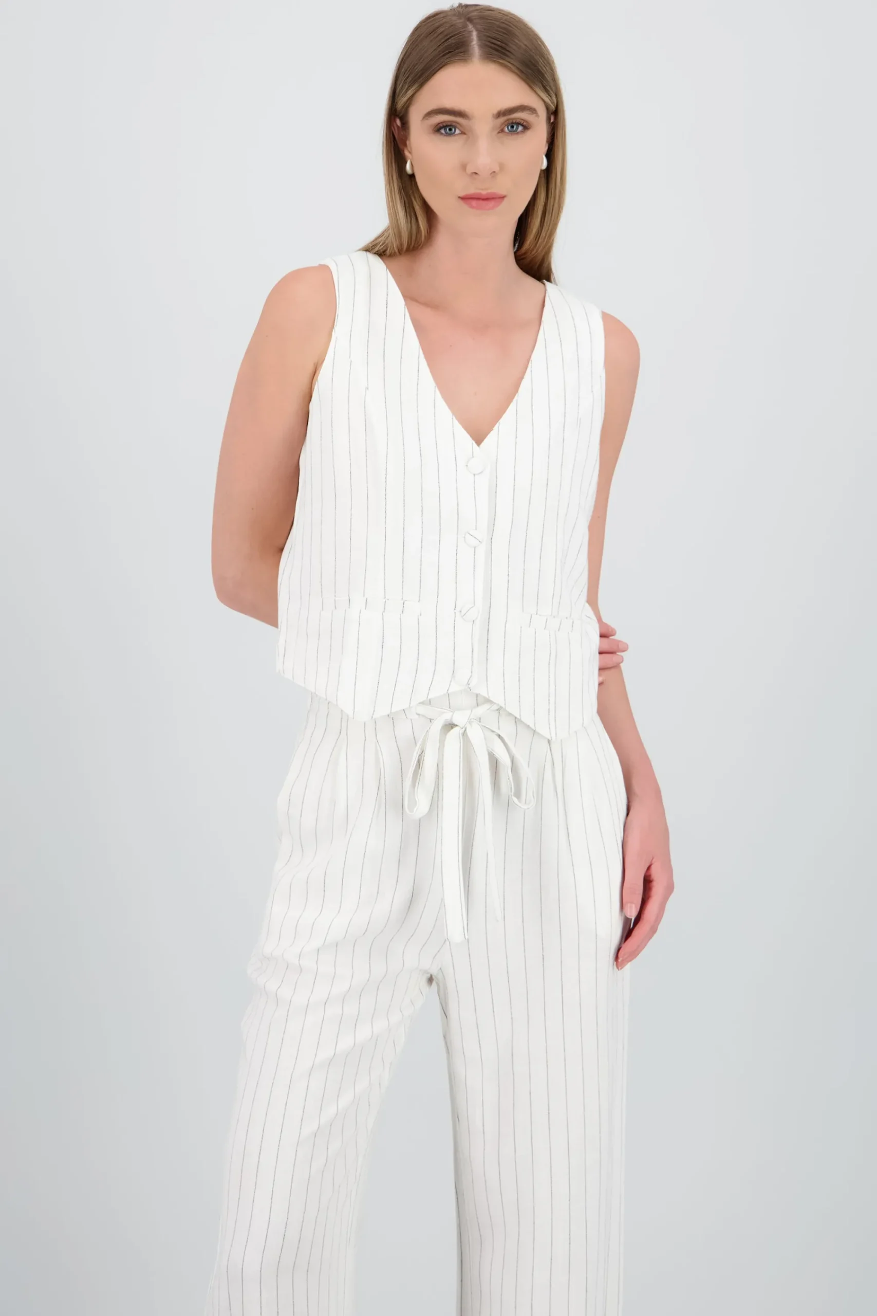 Shasa Striped Vest