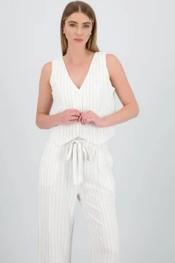 Shasa Striped Vest