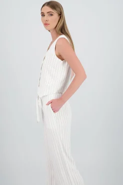 Shasa Striped Vest
