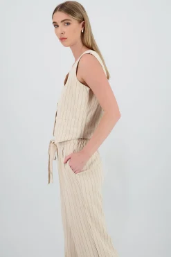 Shasa Striped Vest