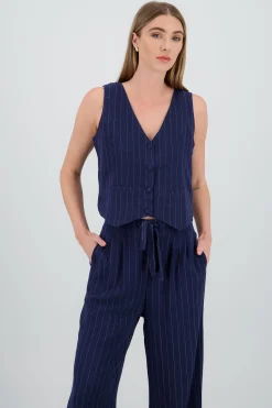 Shasa Striped Vest