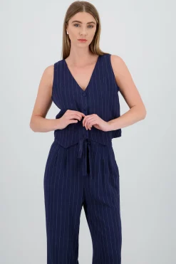 Shasa Striped Vest