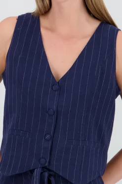 Shasa Striped Vest
