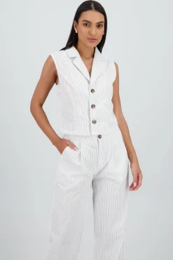 Shasa Striped Vest