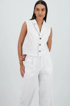Shasa Striped Vest