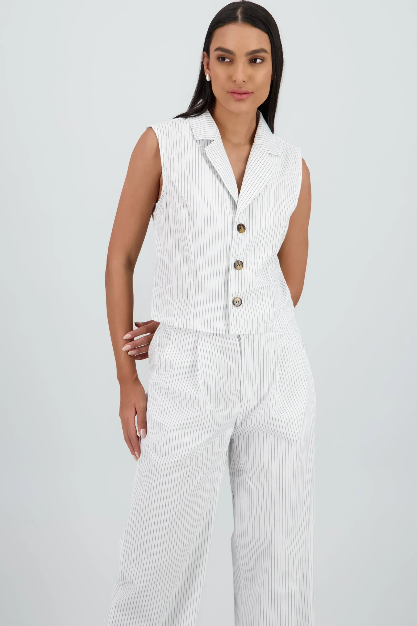 Shasa Striped Vest