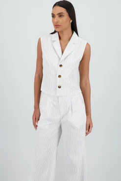 Shasa Striped Vest