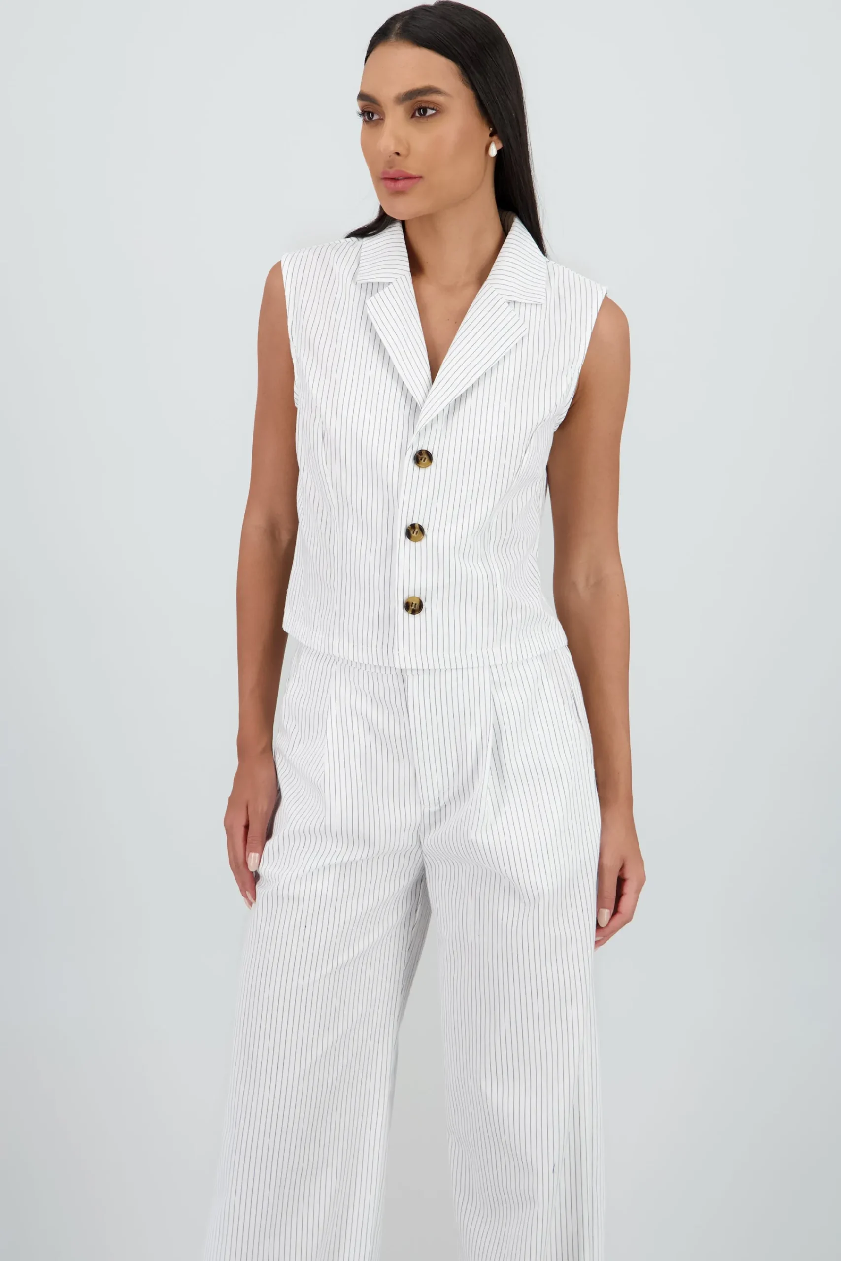 Shasa Striped Vest
