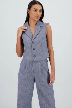 Shasa Striped Vest