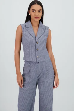 Shasa Striped Vest