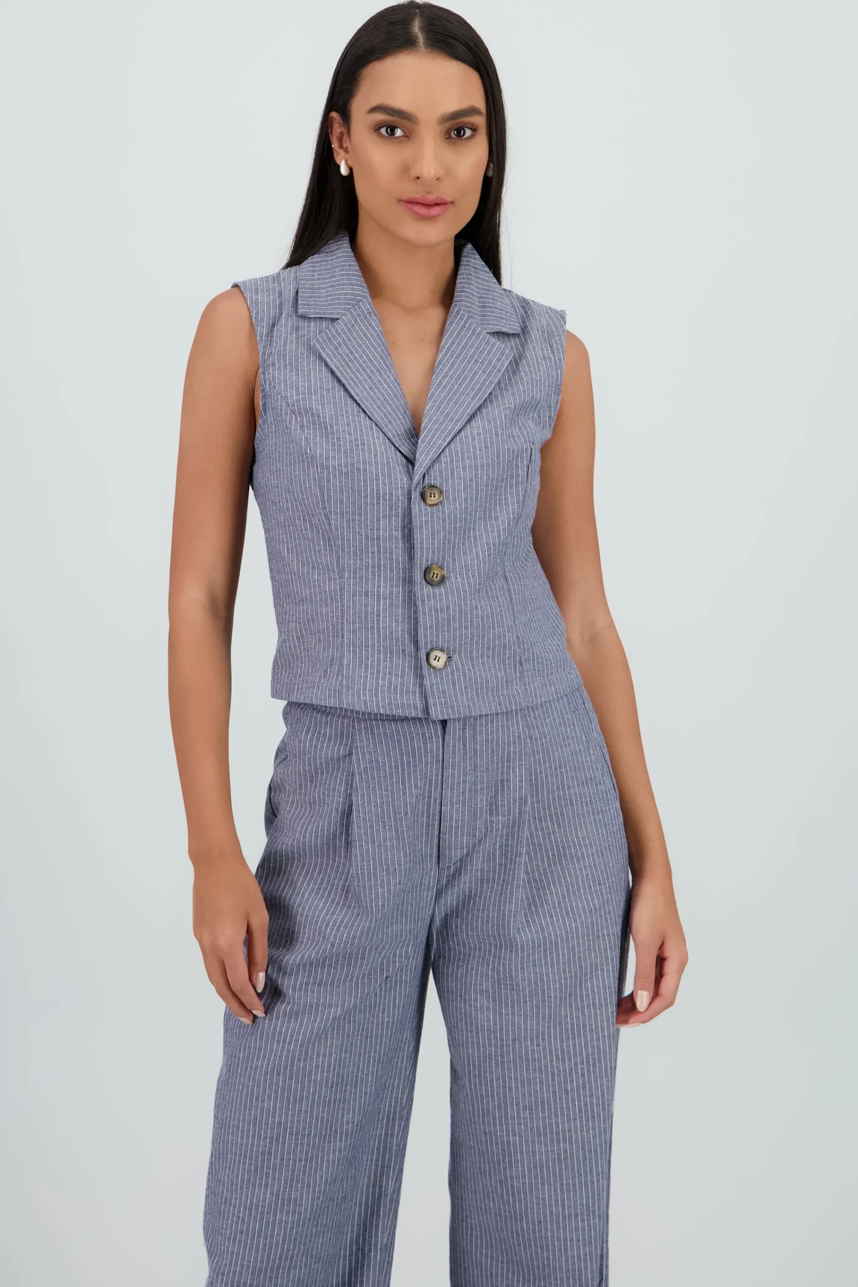 Shasa Striped Vest