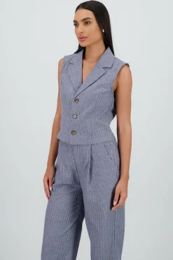 Shasa Striped Vest