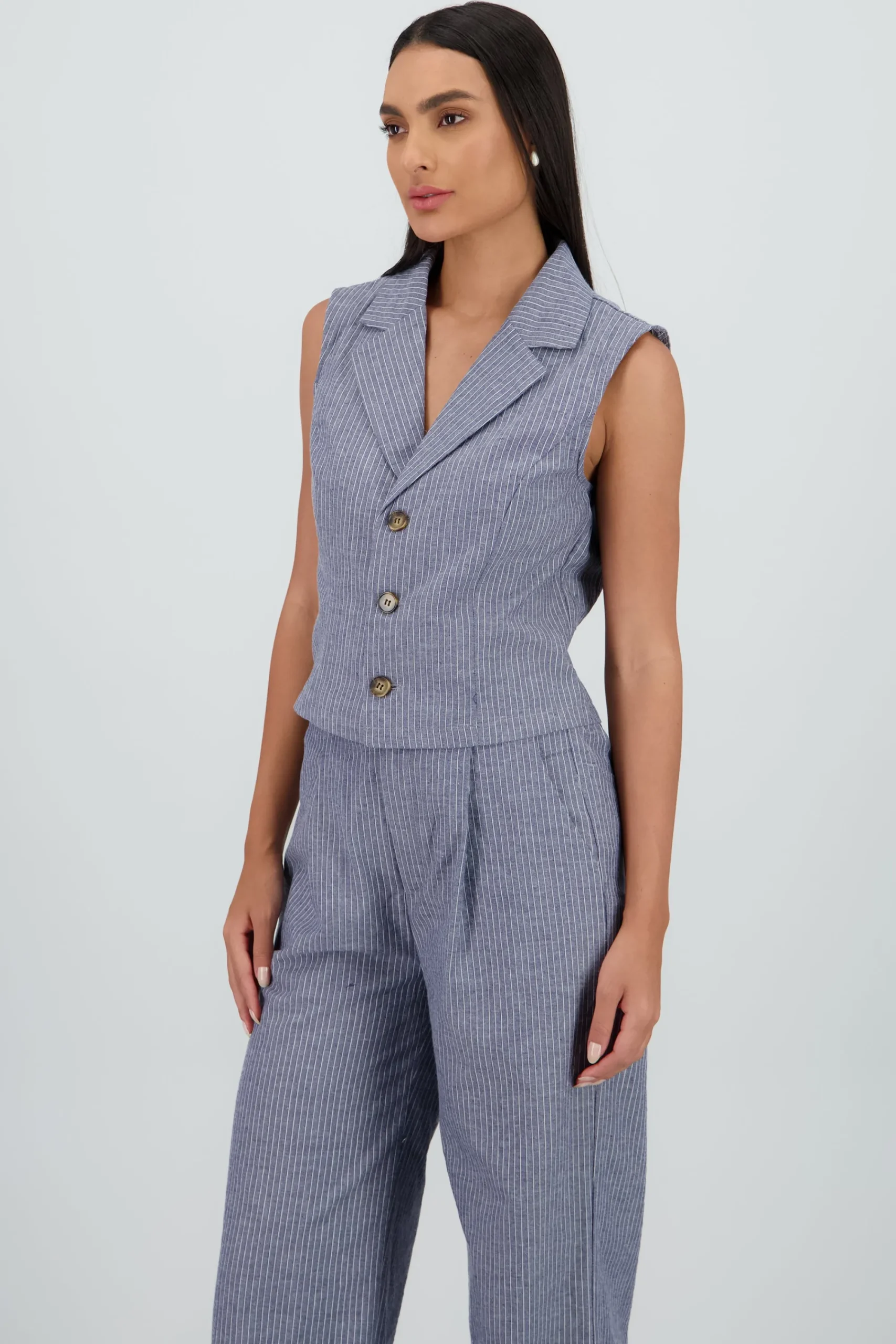 Shasa Striped Vest