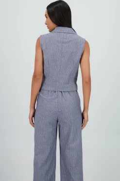 Shasa Striped Vest