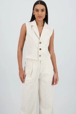 Shasa Striped Vest
