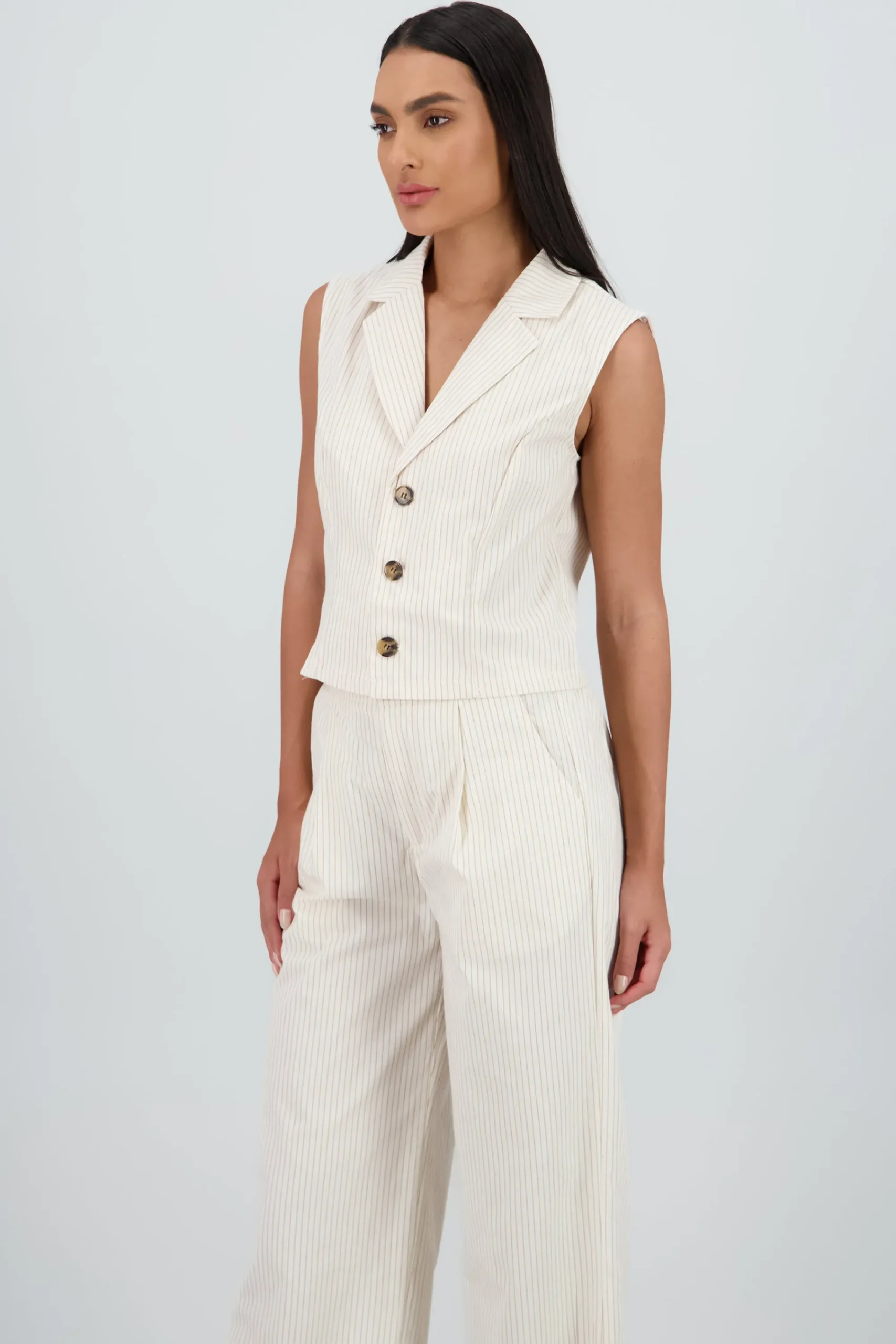 Shasa Striped Vest