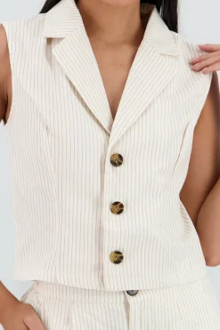 Shasa Striped Vest