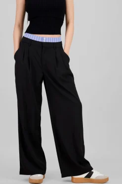 Shasa Striped Waistband Pants