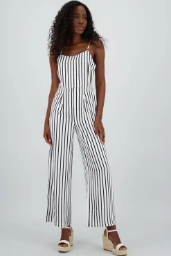 Shasa Striped Wide Leg Jumpsuit