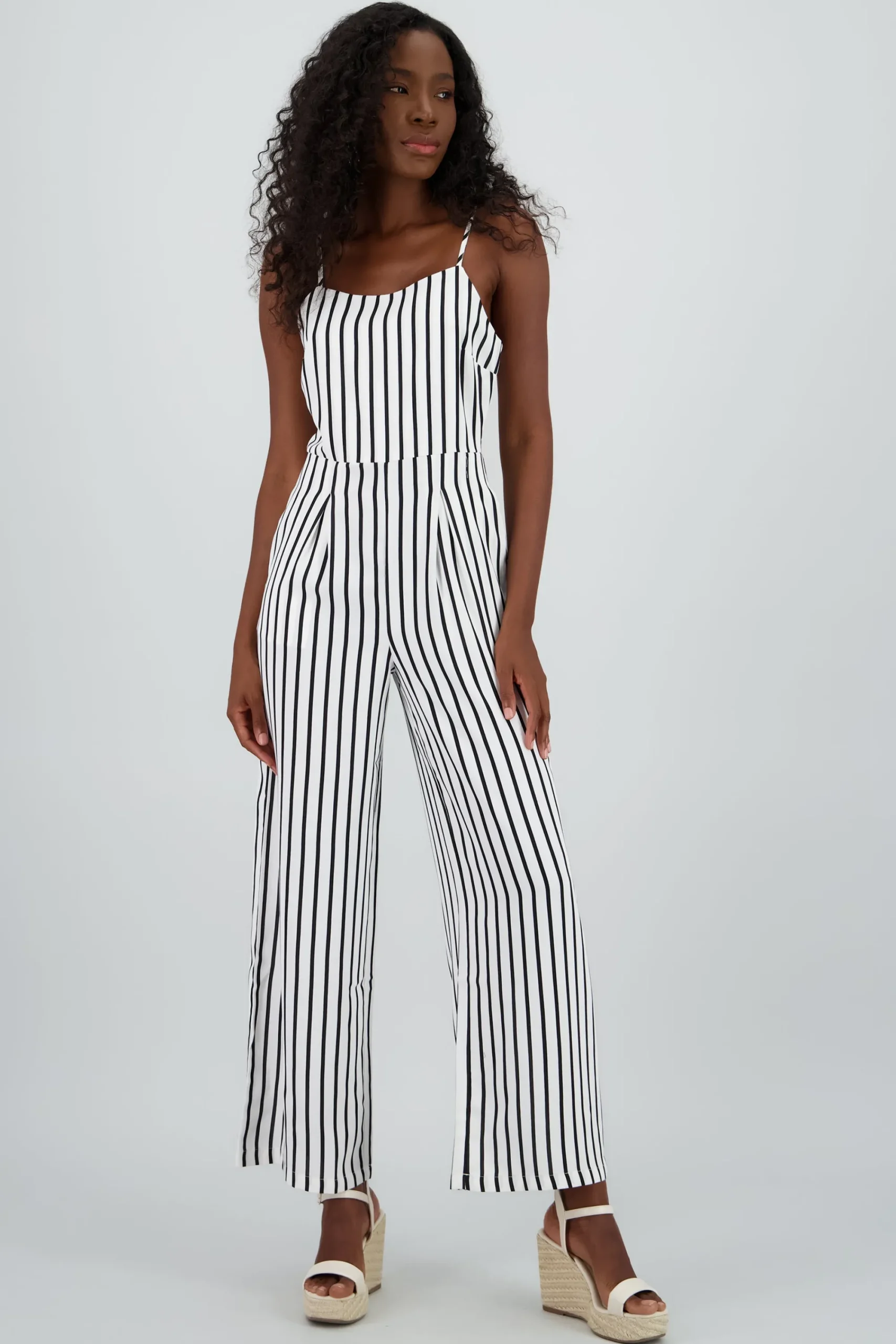 Shasa Striped Wide Leg Jumpsuit