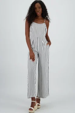Shasa Striped Wide Leg Jumpsuit