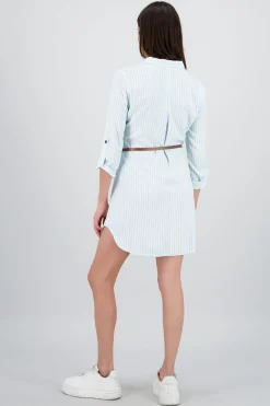 Shasa Stripped Print Short Dress