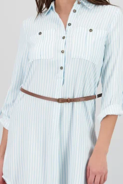 Shasa Stripped Print Short Dress