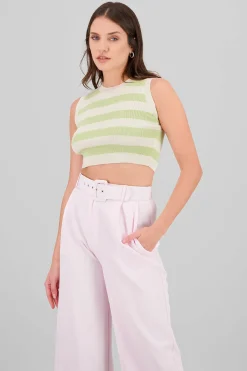 Shasa Stripped Woven Top