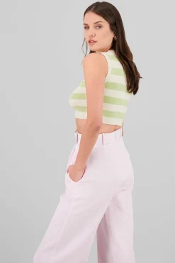Shasa Stripped Woven Top