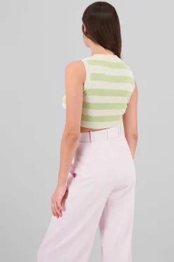 Shasa Stripped Woven Top