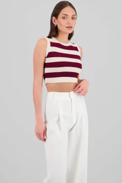 Shasa Stripped Woven Top