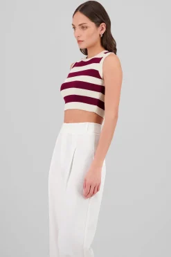Shasa Stripped Woven Top